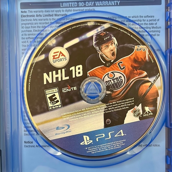 Blue PS4 NHL Video Games Collection - Picture 4 of 5